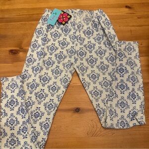 Rang Ja indian Legging Blue White Large NEW